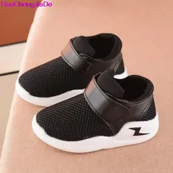 HaoChengJiaDe/Летняя дышащая детская обувь для мальчиков и девочек, модные детские кроссовки с вырезами, повседневные Мягкие кроссовки для