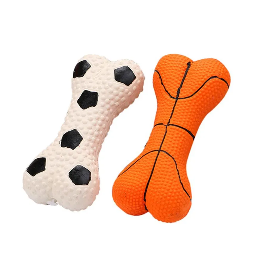 New Dogs Toys 2PCS Lovely Pet Dog Puppy Cat Chews Toy Squeaky bone