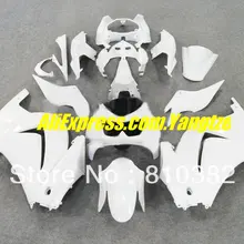 ABS Комплект белой обшивки для KAWASAKI Ninja ZX250R ZX-250R 2008 2012 ZX 250R EX250 08 09 10 11 12 материалы для инжекционного литья комплект