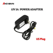 AHCBIVN 12 В 2A светодиодный адаптер питания US plug 5,5*2,5 светодиодный адаптер питания ЕС штекер привод для 5050 3528 светодиодные ленты