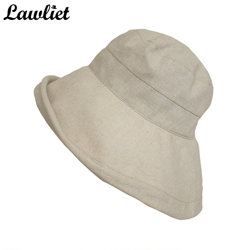 Vrouwen Zon Hoeden Katoen Linnen Zomer Strand Cap Emmer Hoeden Flat Top Uv  Beschermende Zon Cap Elegante Dames Zon Reizen hoed T204|bucket hat|travel  hatsun hat cotton - AliExpress
