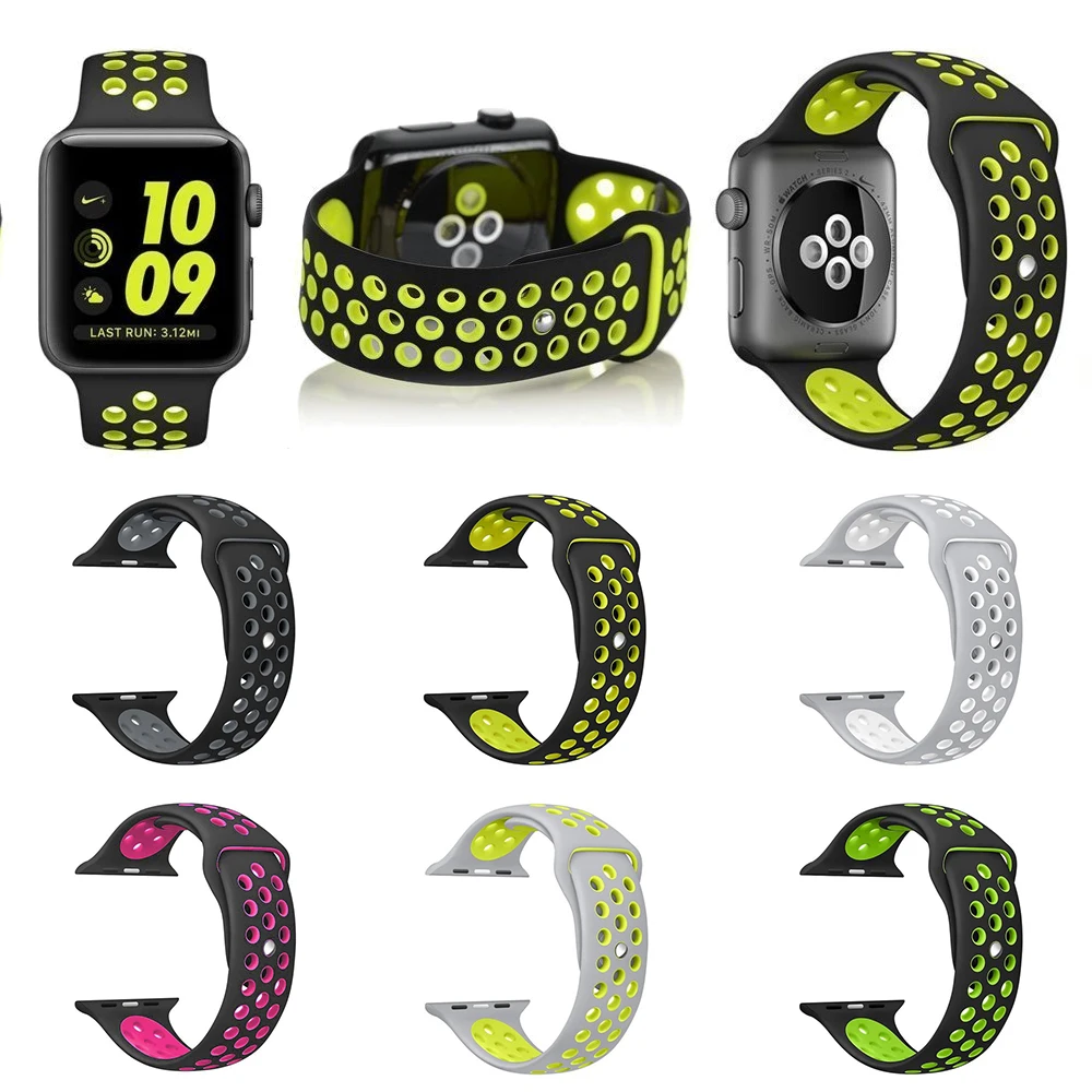 Ремешок силиконовый для Apple Watch Nike 38(40)/42(44) мм 4/3/2/1|Смарт-аксессуары| |