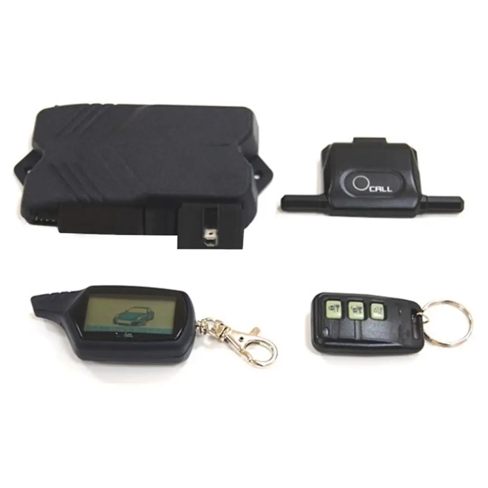 

Two-way Car Burglar Alarm RC Start Anti-theft System Of Russian Version For Twage B9 Two Way Car Burglar Alarm Kits Accessories