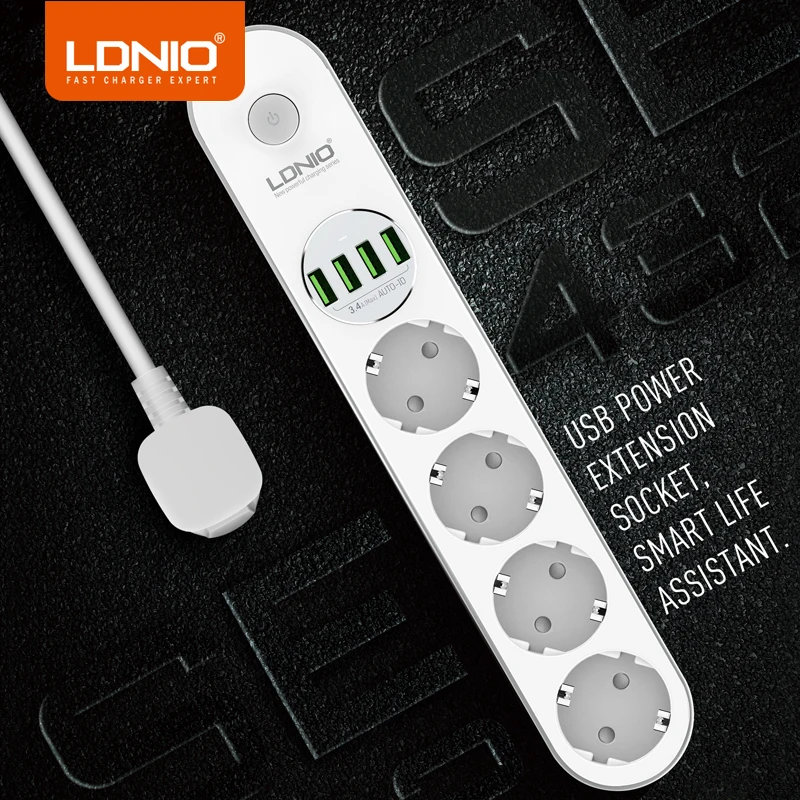 LDNIO 5V 3 4A White Smart font b Desktop b font Charger Adapter Charging for Xiaomi
