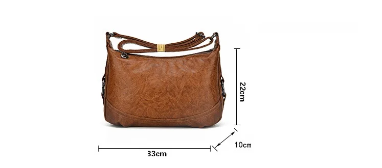 Marca feminina bolsa de ombro de couro