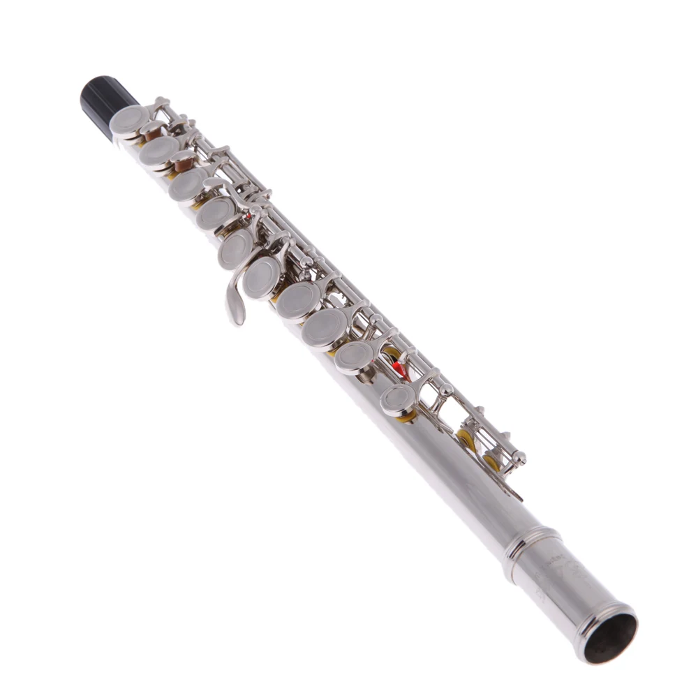 Серебряный Cupro никелированный 16 отверстие C Ключ Western Concert набор флейт с чехол для профессиональных духовых инструментов