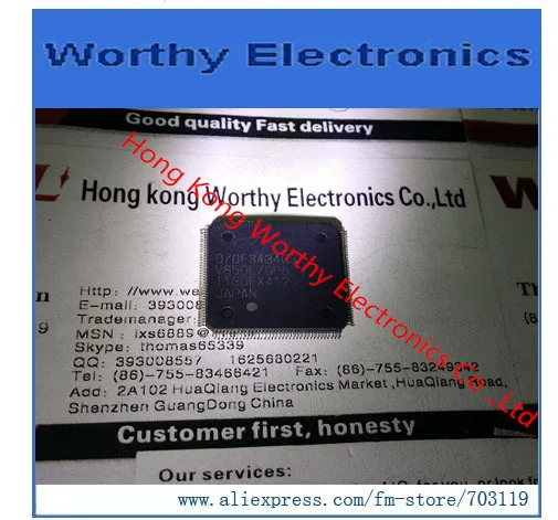 

Free shipping D70F3434GJ D70F3434G D70F3434 QFP