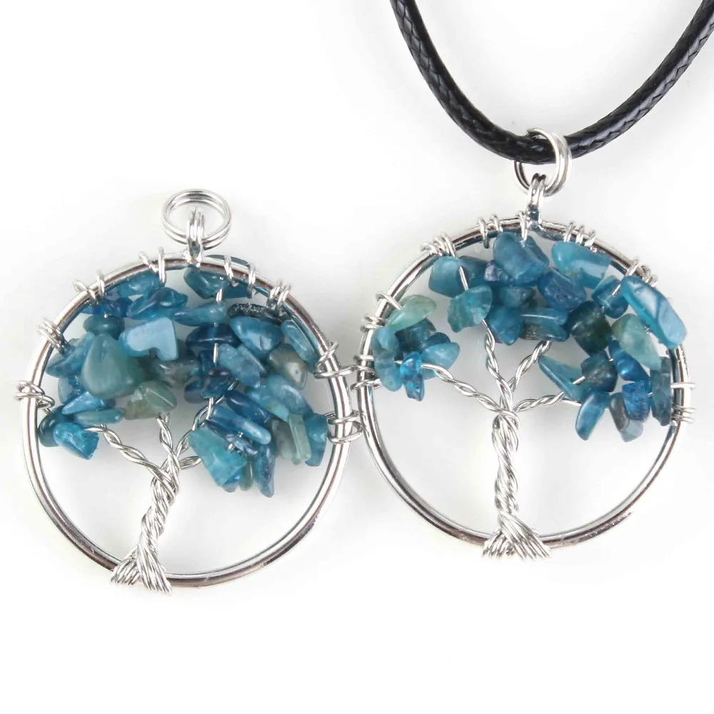 Natural Gnergy Gemstone~ Silver Plated Wire Wrapped Tree Of Life Healing Crystal Quartz Purple Amethysts Round Chakra Reiki Stone Pendant Necklace 11 AA00409005905c