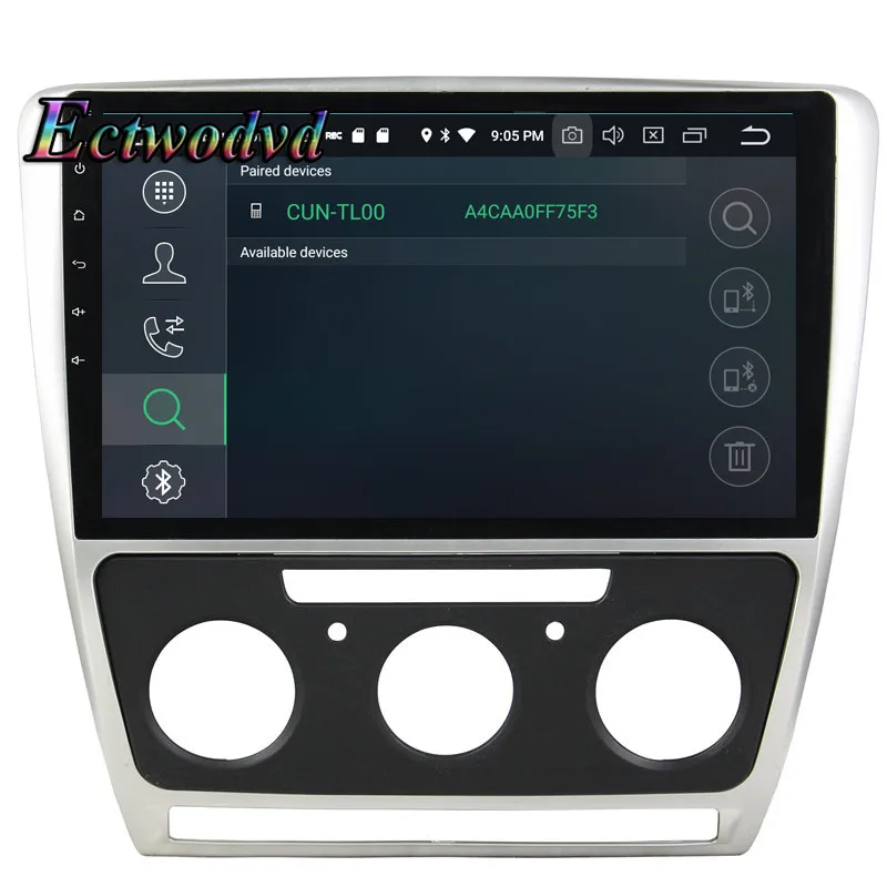 Cheap Ectwodvd Octa Core 4G+64G Android 9.0 Car Multimedia DVD Player GPS HeadUnit for Skoda Octavia AT 2010 2011 2012 2013- 9