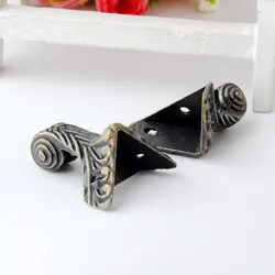 Free shipping 5Pcs Antique Bronze Jewelry Gift Box Wood Case Decorative Feet Leg Corner Protector 3.7x2.9cm J2834