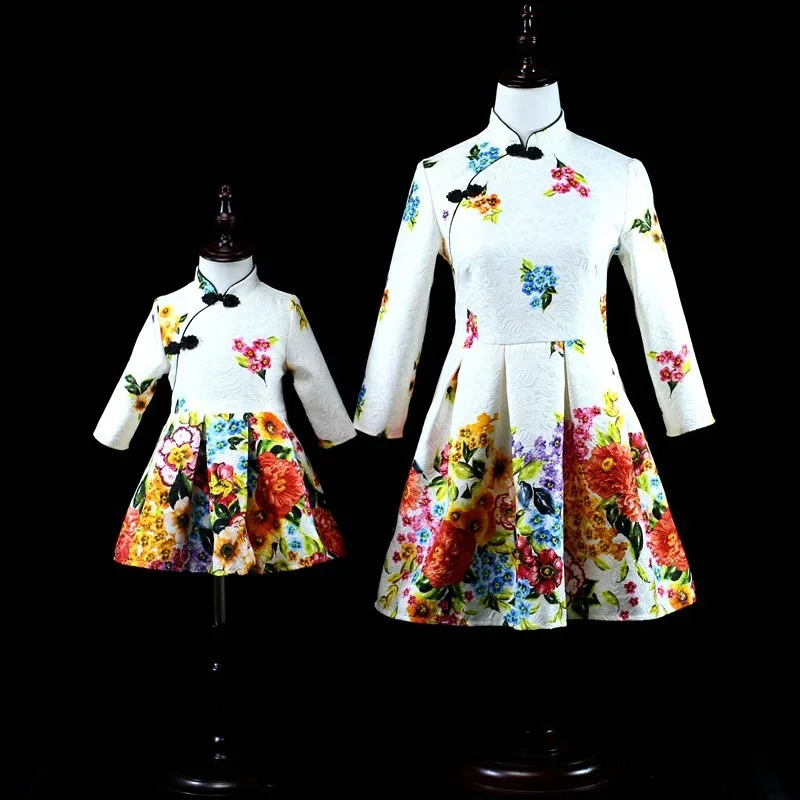 

Family Matching Mother Daughter Dresses Butterfly Flower Mommy and Me Girls Clothes Mother and Daughter Clothes Kids Clothing