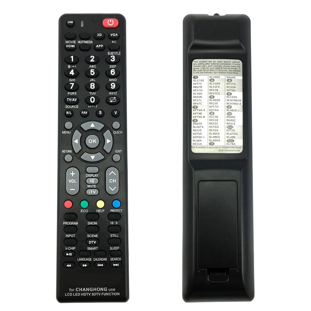 

AAAE Top for changhong tv remote control controller E-c910 RL57AX KPT7C RB67B RP57H RL58A RK60B RP57L RP67C KPT9A-4