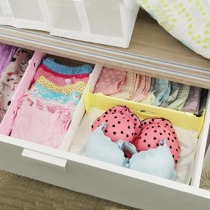 Выдвижной регулируемый эластичный пластиковый ящик разделитель органайзер для