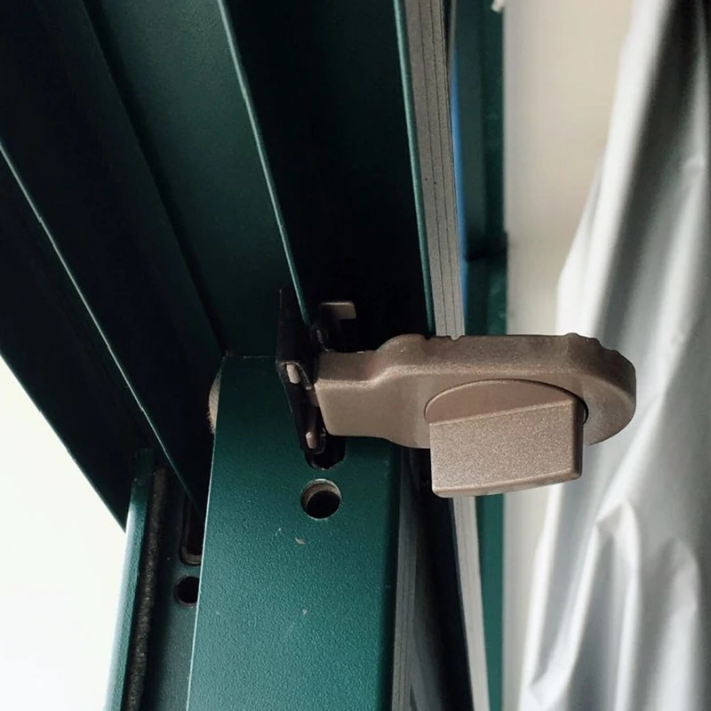 High Quality Iron Adjustable Security Lock Window Sliding Sash Stopper Door Children Security Lock 4