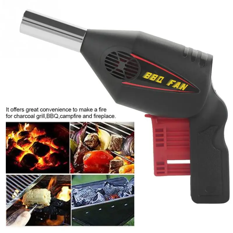 Portable Outdoor Camping Picnic Grill Barbecue Tool Manual Operated BBQ Fan Air Blower