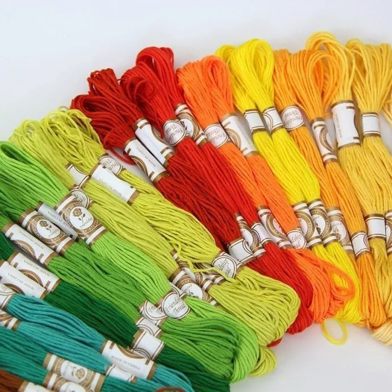 50Pcs-100Pcs-Random-Color-Cross-Stitch-Cotton-Embroidery-Thread-Floss-Sewing-Skeins-Craft-E2shopping (5)