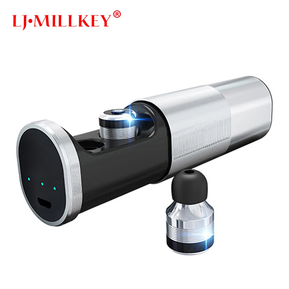TWS Mini Ture Wireless Stereo Bluetooth headset Stereo font b Earphone b font built in Mic