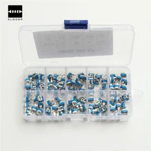 100 шт./кор. RM065 угольный осажденный горизонтальный подстроечный потенциометр кабельные наконечники в наборе для 10 значений переменный резистор 500R-1 M потенциометр