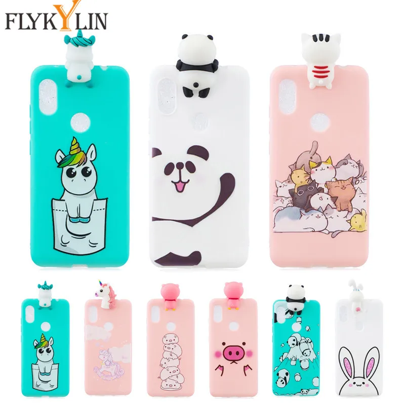 For Xiaomi Redmi Note 6 Pro Case Cartoon Soft Silicone cover on for Fundas Phone cases 3D Unicorn Bags Shell |