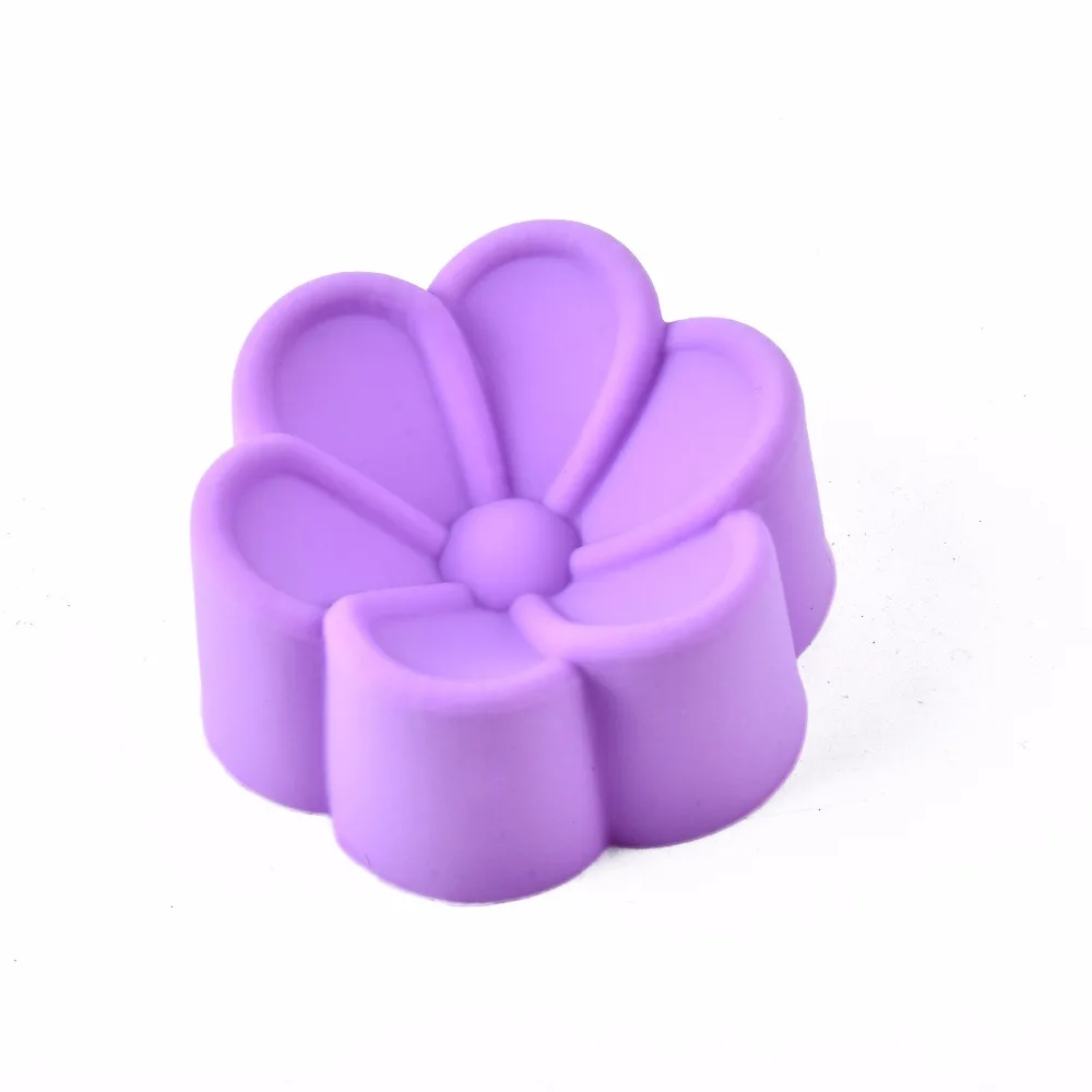 5 см Cakecup форма бегония цветы формы конфеты смолы для ручного мыла силиконовые