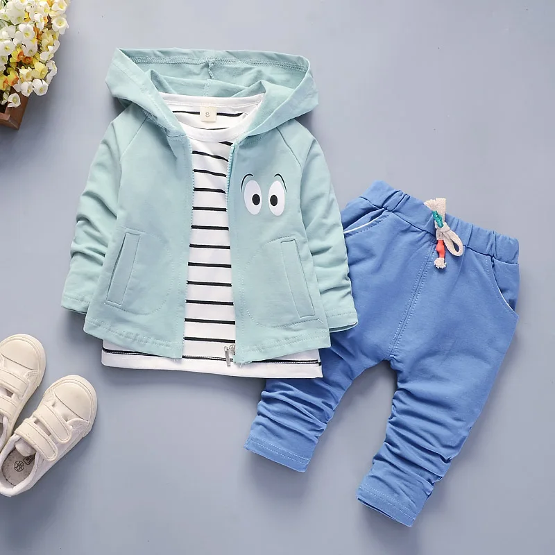 

New children boys girl clothes kids cotton spring autumn boy girls 3-piece set sports suit boys 1-4year tracksuit terno menino