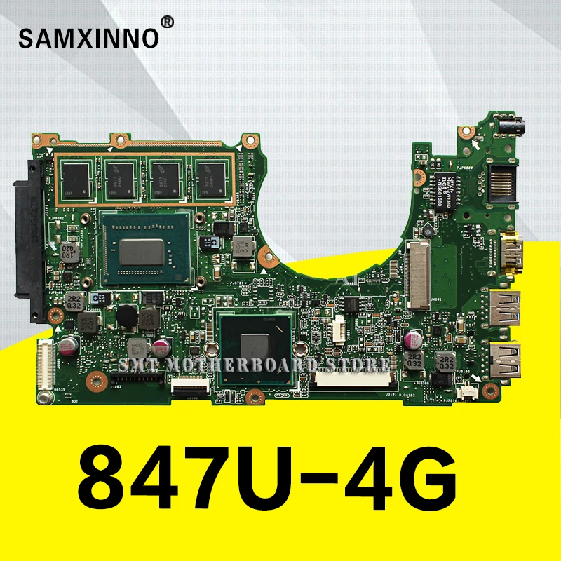 X202E Motherboard 847 4GB REV2.0 cpu For ASUS S200E X202E laptop