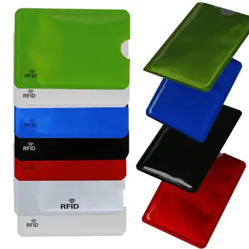 

Anti Rfid Wallet Blocking Reader Lock Bank Card Holder Id Bank Card Case Protection Metal Credit NFC Holder Unisex Card Holder