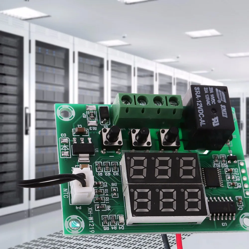 OOTDTY XH W1219 двойной светодиодный дисплей термостат модуль контроля температуры