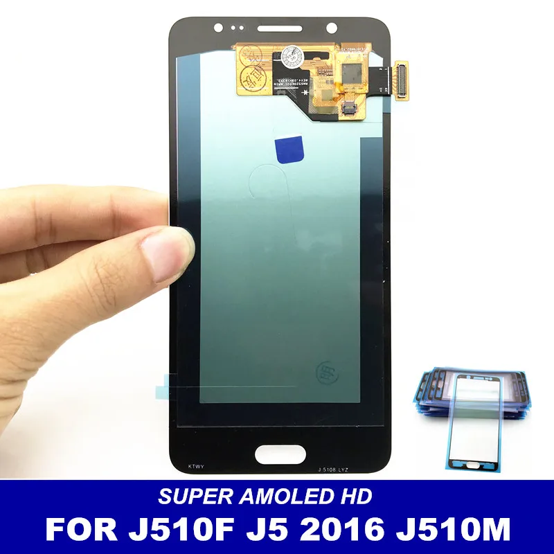 Полный дигитайзер LCDS Замена для Samsung Galaxy J5 2016 j510 J510F J510M телефон ЖК дисплей