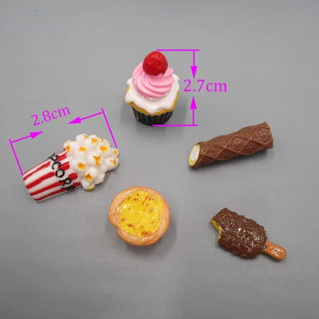 

2cm--5cm Mini Simulation Cake Egg Tart Ice Cream Chocolate for 1/3 1/4 1/6 BJD SD doll And Kelly Furniture Monster Hight dolls a