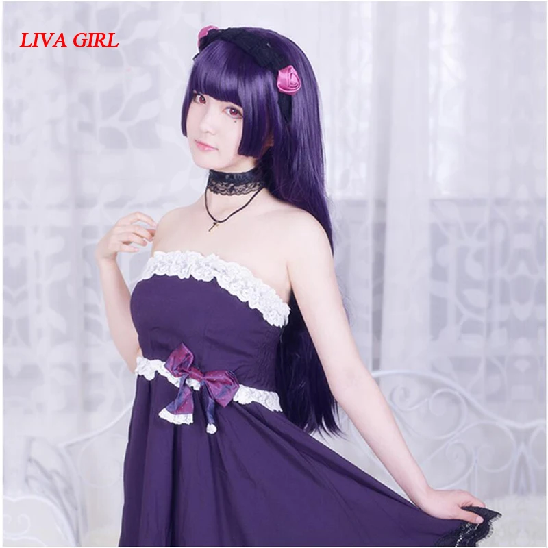 Парик для косплея LIVA GIRL Ruri Gokoru KuroNeko Список эпизодов Oreimo парики костюмы на