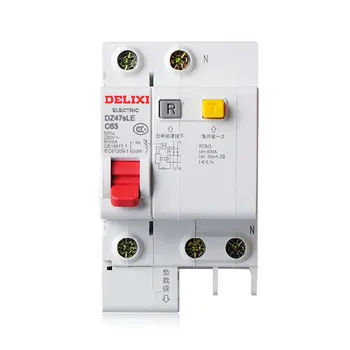 

DZ47sLE 1P+N / 63A current Circuit breaker with over current and Leakage protection, air break switch
