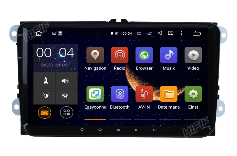 Top HIFIF 9" DAB+ Android 7.1.1 2GB+16GB Navi GPS for VW GOLF 5 MK6 PASSAT B6 Tiguan Touran Polo T5 EOS Caddy SEAT Jetta navigation 3