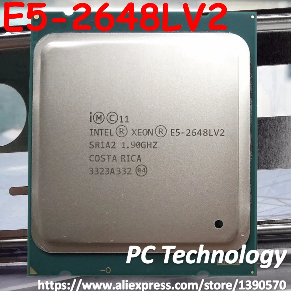 Процессор Intel Xeon V2 SR1A2 10 ядер 1 9 ГГц 25 Мб LGA2011 70 Вт E5 2648LV2 оригинальный с процессором
