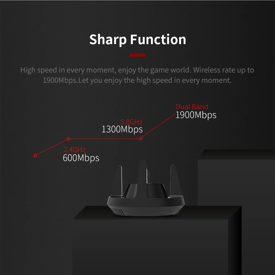 Беспроводной сетевой карты USB 3,0 высокое мощность 1900 Мега Wi Fi 2,4 г и 5,8 Dongle адаптер 802.11a/G/n/ac PC тетрадь приемник