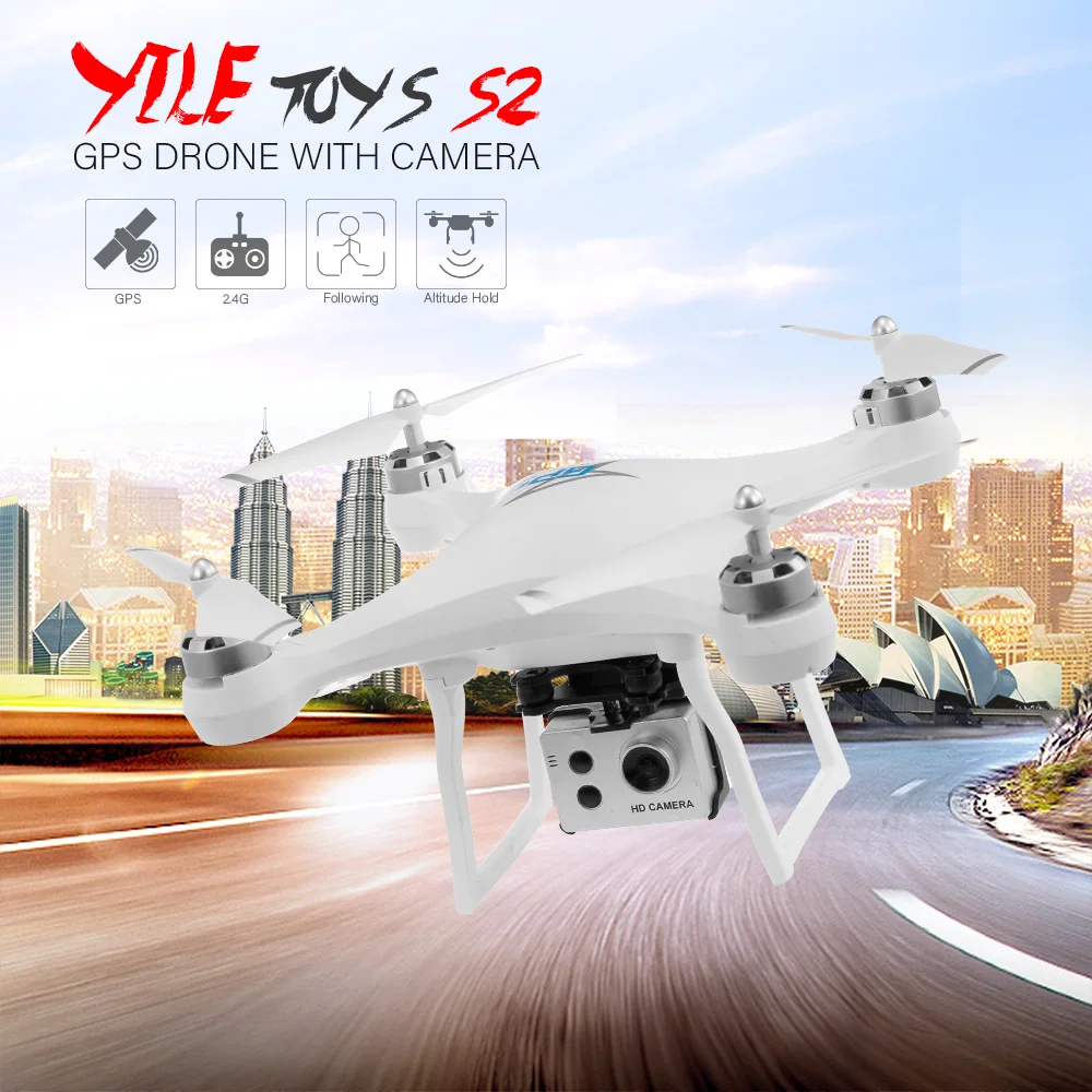 

S2 GPS RC Drone with Camera 720P WiFi FPV Dron Auto Following Altitude Hold RC Quadcopter Toys for Children