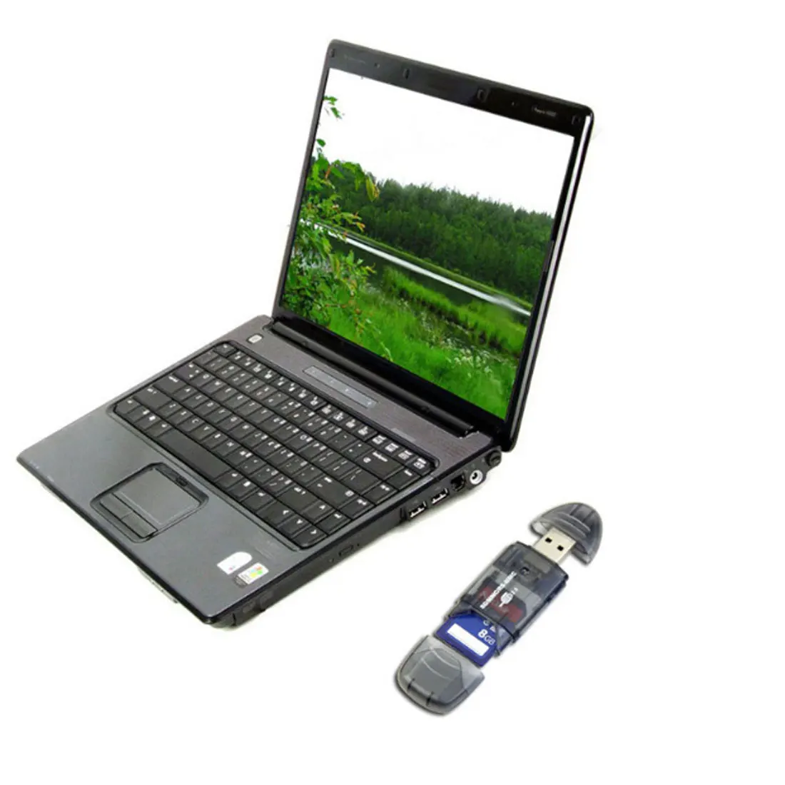 

centechia USB Reader Portable High Speed USB Memory Card Reader Writer Adapter for MMC SD SDHC Card High Quality USB Gadgets