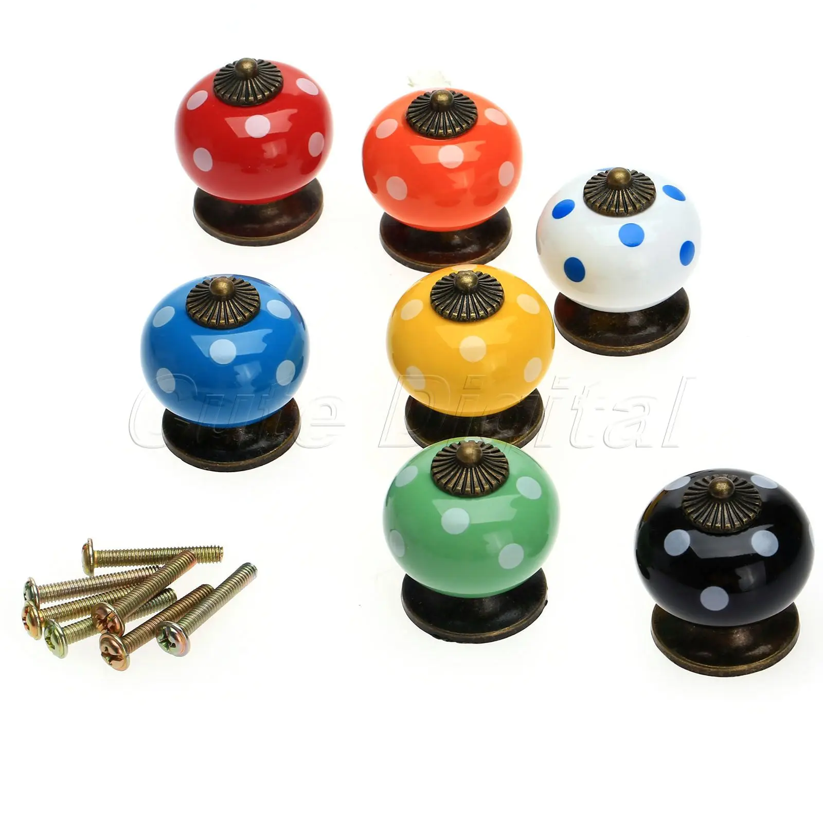 Furniture Handle Ceramic Door Handle Colorful Cabinet Knobs Drawer Cupboard Kitchen Pull Handle Chinese Hardware Dropshipping