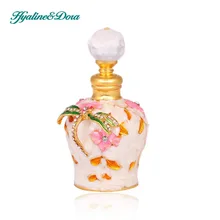 Dragonfly Design Retro 5ml Graven Metal and Glass Empty Container Refillable Portable Gift Perfume Bottle Home Decoration
