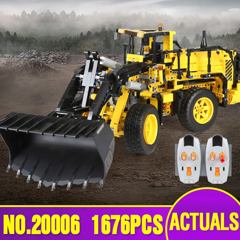 

L Model Compatible with Lego L20006 1676PCS Wheel Loader Models Building Kits Blocks Toys Hobby Hobbies For Boys Girls