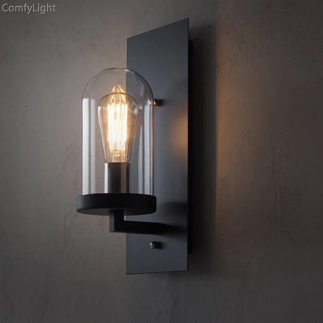 Loft Glas Wand Lampe Vintage indoor wand licht glas schlafzimmer ... Loft Glas Wand Lampe Vintage indoor wand licht glas schlafzimmer ...