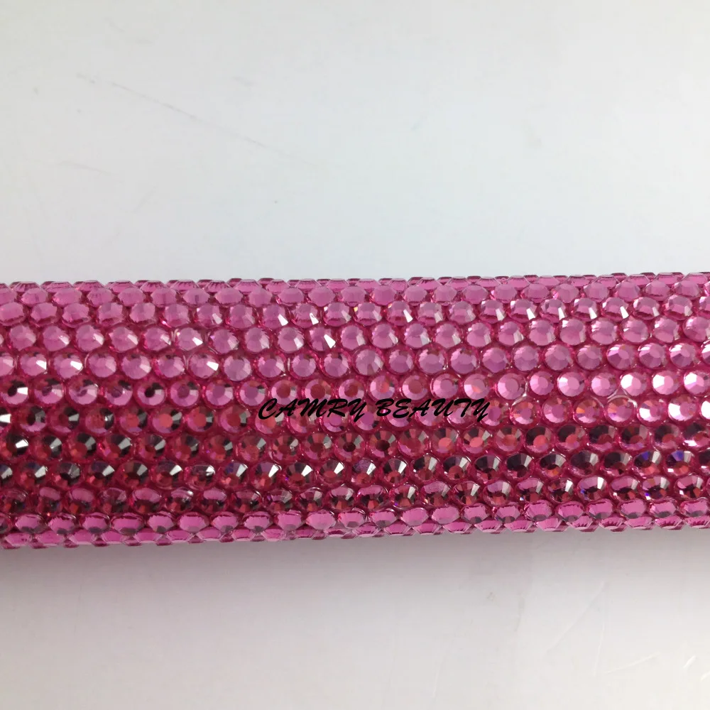 Профессиональный кристалл волос плоский Утюг Титан пластины алмазные выпрямитель для волос кристалл для укладки волос инструменты с ярко-розовый Кристаллы