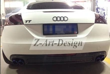 Audi TT-тюнинг Для Audi TT 8J Автомобиля Стиль Углеродного Волокна Авто гонки Задний диффузор TT TTs задний диффузор для Audi TT 2008-2014