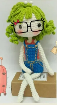 

crochet toys amigurumi rattle fashion girl number wp031