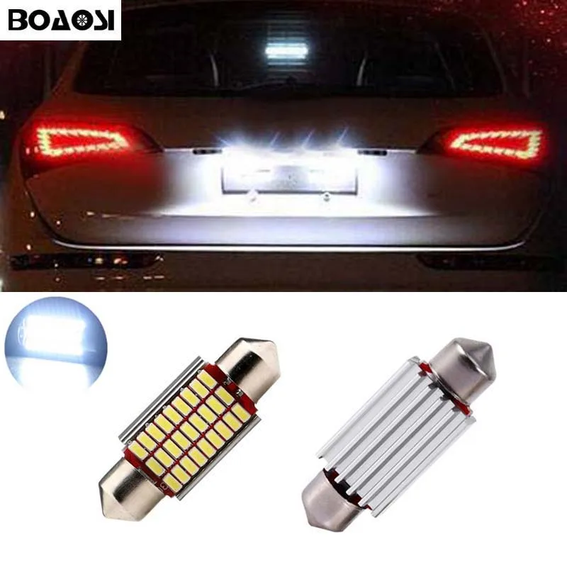 Us 4 48 35 Off Boaosi 2x Led 36mm Canbus C5w Lampen Interieur Verlichting Kentekenverlichting Voor Volkswagen Vw Golf 3 4 5 6 Passat 3c B6 B5