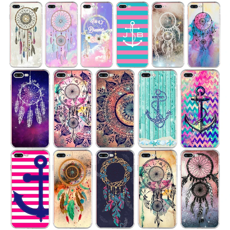 270H little dream catcher anchor Мягкий ТПУ силиконовый чехол для Apple iPhone 6 6s 7 8 plus | Мобильные
