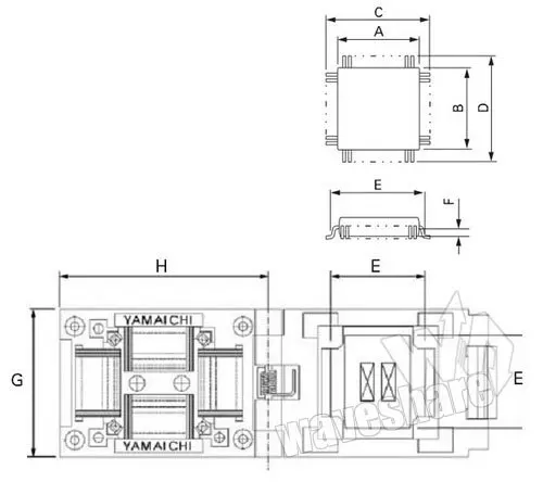 IC51-0484-806 QFP48 TQFP48 FQFP48 PQFP48 Yamaichi IC QFP Test Burn-in Socket Programming Adapter 0.5mm Pitch