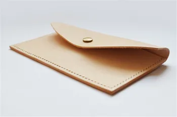

ALAVCHNV new women's long head layer vegetable tanned leather handmade men's wallet C09