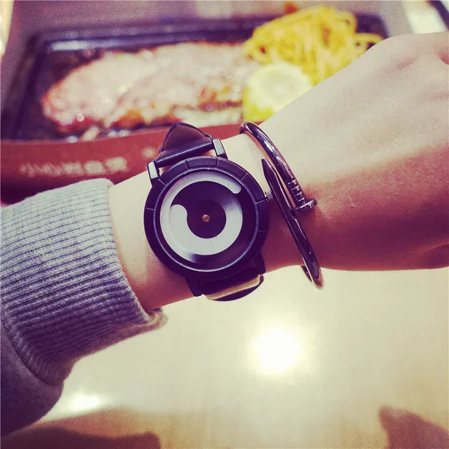 Retro genuine leather Korean fashion Simple trend men women watches BGG students Retro genuine leather Korean fashion Simple trend men women watches BGG students