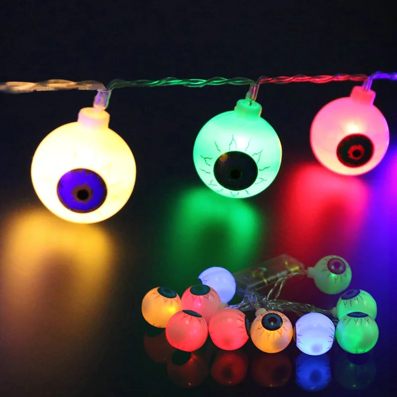 NEW LED Battery String Lights 2M 20Led Ghost Eyes LED Light Halloween